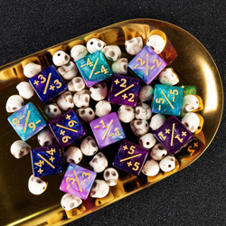 48 PCS D6 Dice Set for MTG Cards Game Night - Starry Sky Colors - Image 4