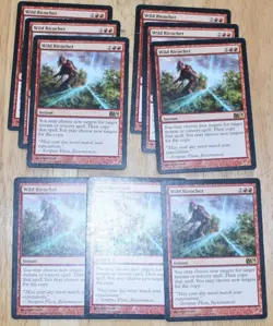 MTG 9x Rare Red Instant WILD RICOCHET - Image 1