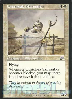 MTG Magic the Gathering TCG ONSLAUGHT Gustcloak Skirmisher Soilder White 38 /350 - Image 1
