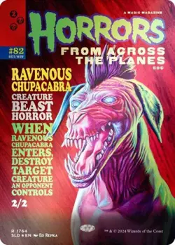 Ravenous Chupacabra (1764) (Rainbow Foil) -Foil Near Mint MTG Secret Lair - Image 1