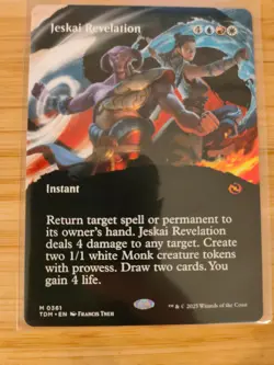 MTG Jeskai Revelation (Borderless) 0361 Tarkir: Dragonstorm M/NM Free UK P&P - Image 1
