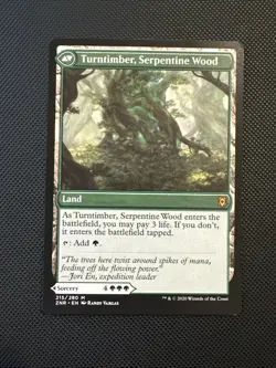 MTG Turntimber Symbiosis/Turntimber, Serpentine Wood NM #215 - Image 3
