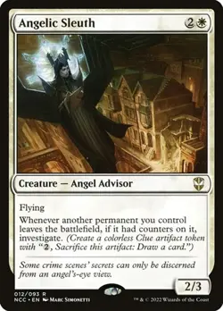 2x Angelic Sleuth Streets of New Capenna Commander LP MTG - Image 1
