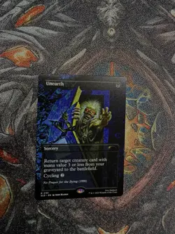 MTG Unearth (2191) *Non-Foil* Borderless Secret Lair: Iron Maiden MT/NM - Image 2