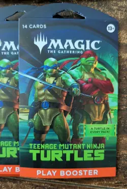 20: Magic The Gathering Teenage Mutant Ninja Turtles Sleeved Play Booster Packs - Image 2