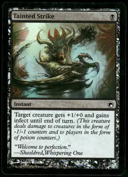 1x Foil Tainted Strike - Scars of Mirrodin - LP - MTG - Image 1