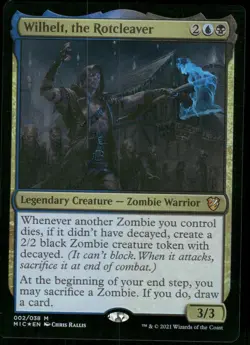 1x Foil Wilhelt, the Rotcleaver - Commander: Innistrad: Midnight Hunt - NM - MTG - Image 1