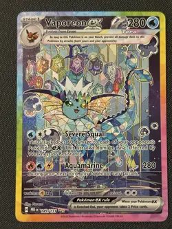Pokemon Vaporeon EX 149/131 Prismatic Evolutions Special Illustration Rare NM - Image 1