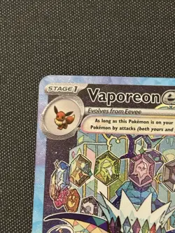 Pokemon Vaporeon EX 149/131 Prismatic Evolutions Special Illustration Rare NM - Image 2