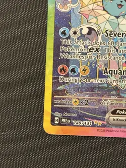 Pokemon Vaporeon EX 149/131 Prismatic Evolutions Special Illustration Rare NM - Image 4