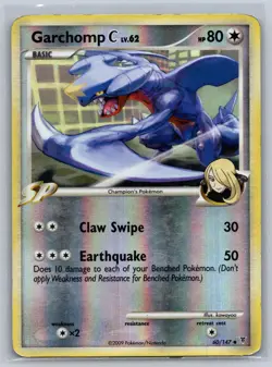 GARCHOMP C 60/147 UNCOMMON SUPREME VICTORS POKEMON REVERSE HOLO HP - Image 1