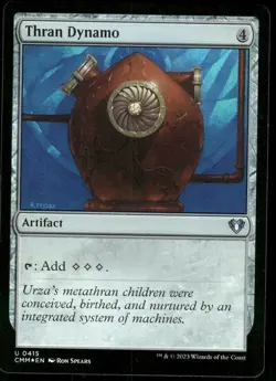 1x Foil Thran Dynamo - Commander Masters - NM - MTG - Image 1