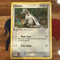 Pokemon EX Emerald Linoone Stamped Reverse Holo 34/106 LP - Image 1