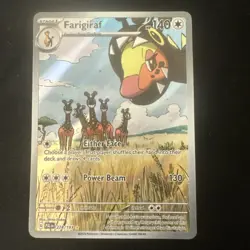 Pokemon TCG Paldea Evolved #228/193 Farigiraf Illustration Rare IR Sv02 Mint - Image 1