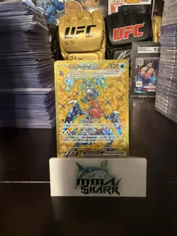 POKEMON TCG PARADOX RIFT GARCHOMP EX HYPER RARE HOLO 260/182 NM+ GOLD TERA - Image 1