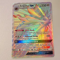Pokemon Solgaleo GX 155/149 SM Base Set Secret Rare Full Art Holo 250 HP - Image 1