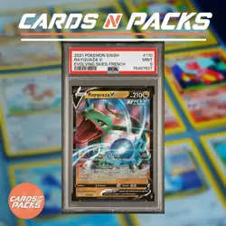 Carte Pokemon Rayquaza V 110/203 EB7 Evolution Celeste PSA 9 NEUF MINT 🇫🇷🔥 - Image 1