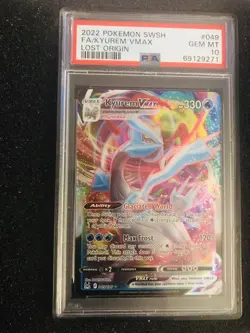 PSA 10 2022 Pokemon SWSH FA/KYurem Vmax - Image 1