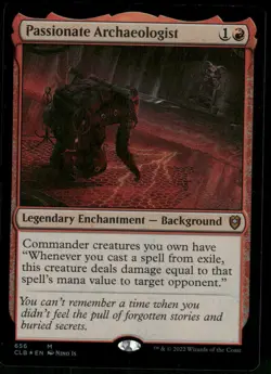 1x Foil Passionate Archaeologist - Battle for Baldur's Gate - NM - MTG - Image 1