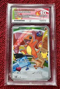 Pokemon TCG - Charmander 038 - First Partner Illustration 2026 - ACE 10 💎 Mint - Image 1