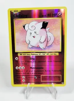 2016 Pokemon TCG - Clefairy 63/108 Reverse Holo Rare XY Evolutions - Near Mint - Image 1