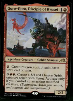 1x Foil Goro-Goro, Disciple of Ryusei - Media Promos - NM - MTG - Image 1