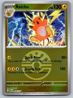 RAICHU (FRIEND BALL) 056/217 REVERSE HOLO UC POKEMON ASCENDED HEROES NM/M - Image 1