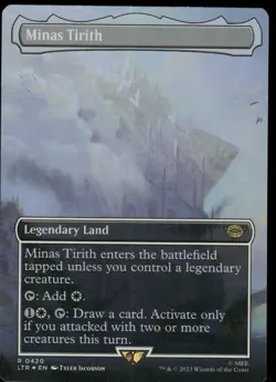 1x Foil Minas Tirith (0420) (Borderless) - The Lord of the Rings - NM - MTG - Image 1