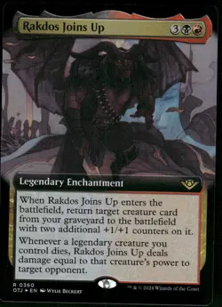 1x Foil Rakdos Joins Up (Extended Art) - Outlaws of Thunder Junction - NM - MTG - Image 1