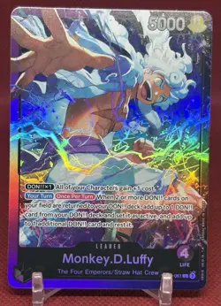 Monkey.D.Luffy OP09-061 SR Leader Starter Deck 26 Holo Foil One Piece TCG - Image 1