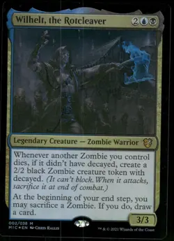 1x Foil Wilhelt, the Rotcleaver - Commander: Innistrad: Midnight Hunt - NM - MTG - Image 1