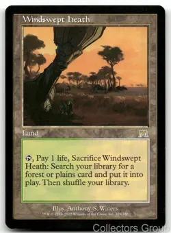WINDSWEPT HEATH 328 RARE ONSLAUGHT MAGIC: THE GATHERING LIGHTLY PLAYED - Image 1