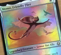 X 1 Momo, Friendly Flier Foil NM-M Avatar: The Last Airbender 029 MTG Magic - Image 1
