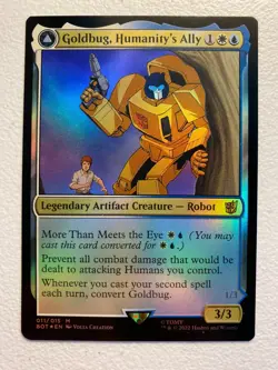 MTG 1x FOIL Goldbuy, Humanity's All # 11 Transformers Magic Gathering x1 NM - Image 1
