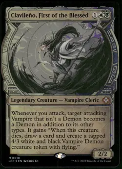 1x Foil Clavileno, First of the Blessed (Showcase) - The Lost Caverns - NM - MTG - Image 1