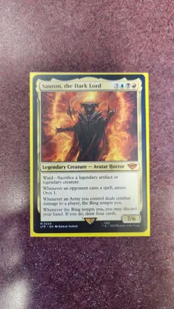 MTG Sauron, the Dark Lord LTR #0224 Regular Card, Mythic, Near Mint Condition - Image 1