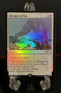 Ravages of War - FOIL - MTG Judge Promo - LP Rare Magic The Gathering - Image 1