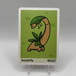 Pookiemoot Gen 3 - Howtofly (Tropius) #0357 - Pokemon Fan Art Non TCG - Image 1