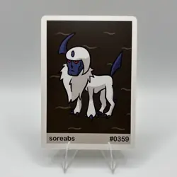Pookiemoot Gen 3 - Soreabs (Absol) #0359 - Pokemon Fan Art Non TCG - Image 1