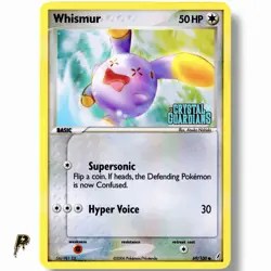 2006 Pokemon Crystal Guradians Stamped Whismur 69/100 Reverse Holo VLP/NM - Image 1