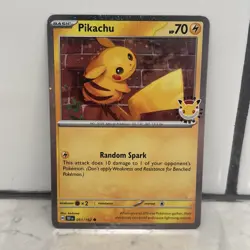 Pikachu 051/162 Stamped Pokemon Day 2026 Cosmos Holo NM - Image 1