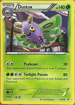 Dustox - 7/108 - XY Roaring Skies Pokemon 2015 - Image 1