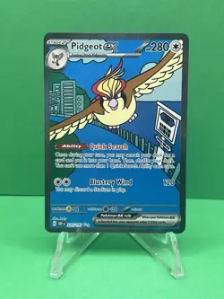 Pidgeot ex 225/197 Obsidian Flames SIR Special Illustration Rare Pokemon TCG NM - Image 1