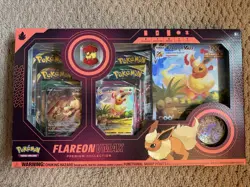Pokemon TCG Flareon VMAX Premium Collection Box Sealed Promo NEW - Image 1
