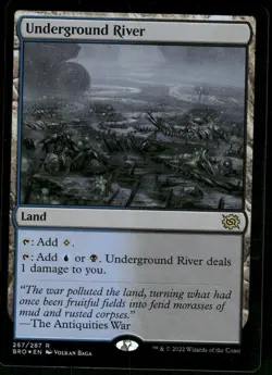 1x Foil Underground River - The Brothers' War - NM - MTG - Image 1