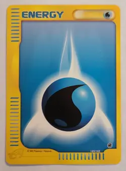 Pokemon WATER ENERGY 165/165 Expedition - Light Play 🍒 - Image 2