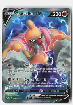Conkeldurr V 073/078 Ultra Rare Pokemon GO Pokemon Holo LP Ayaka Yoshida - Image 1