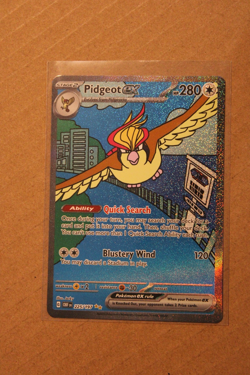 Pokemon TCG Pidgeot ex 225/197 SV03: Obsidian Flames Holo Near Mint - Image 1