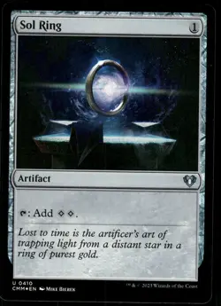 1x Foil Sol Ring - Commander Masters - NM - MTG - Image 1