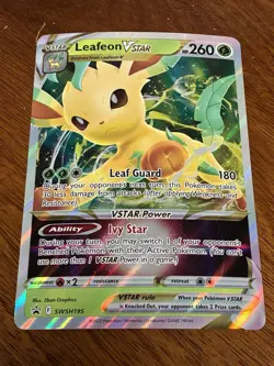 Leafeon VSTAR SWSH195 Holo Promo Sword & Shield Pokemon Jumbo Card Oversized Tcg - Image 1